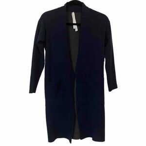 Aritzia Babaton The Group Navy Blue Open Front Cardigan XS